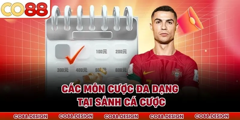 Thể Thao 2 Các môn cược đa dạng tại sảnh cá cược