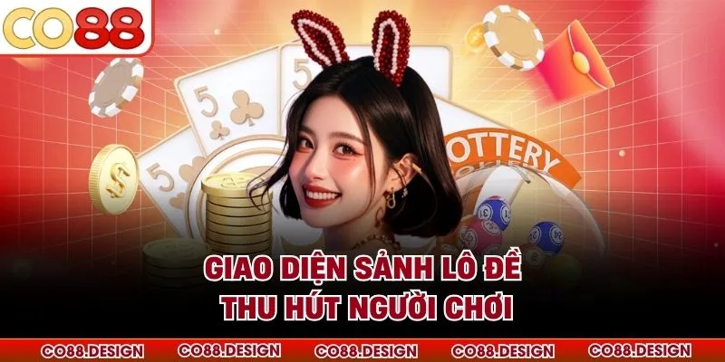 Giao diện sảnh lô đề thu hút người chơi
